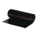 Linear Low Density Recycled Can Liners, 33 gal, 1.65 mil, 33" x 39", Black, 10 Bags/Roll, 10 Rolls/Carton