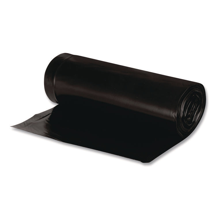 Linear Low Density Recycled Can Liners, 33 gal, 1.65 mil, 33" x 39", Black, 10 Bags/Roll, 10 Rolls/Carton