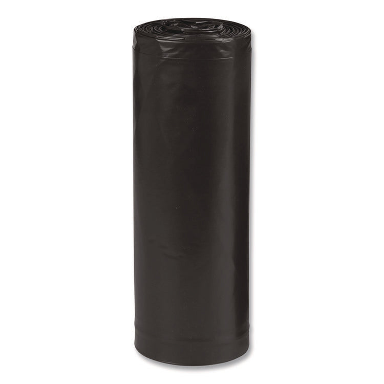 Linear Low Density Recycled Can Liners, 33 gal, 1.65 mil, 33" x 39", Black, 10 Bags/Roll, 10 Rolls/Carton