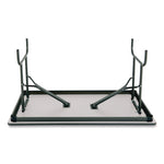 OfficeWorks Commercial Wood-Laminate Folding Table, Rectangular, 60" x 30" x 29", Gray/Charcoal