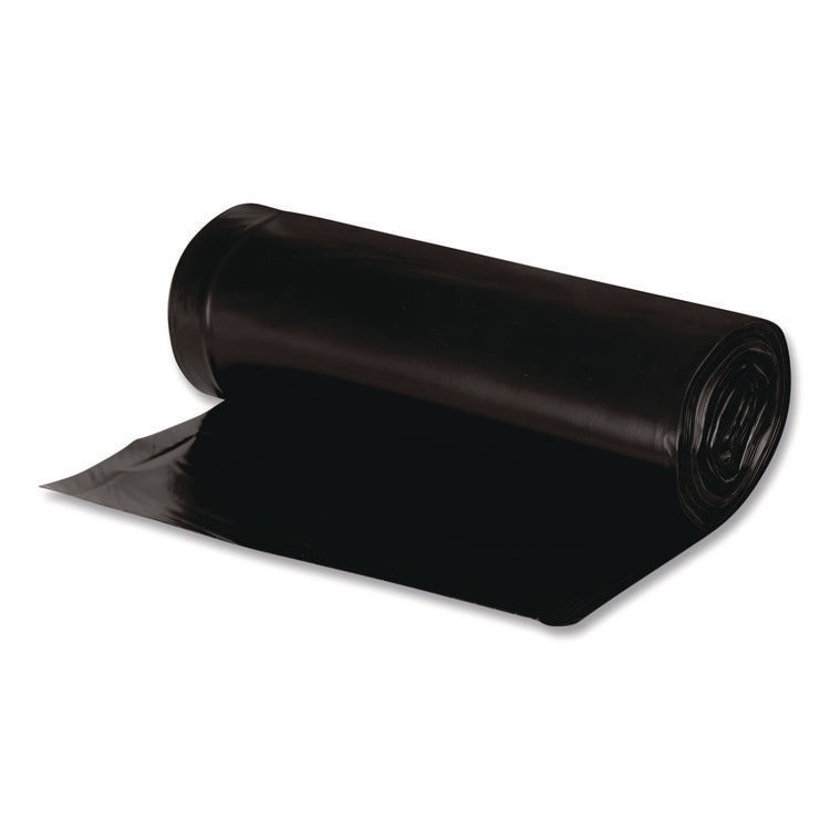 Linear Low Density Recycled Can Liners, 60 gal, 2 mil, 38" x 58", Black, 10 Bags/Roll, 10 Rolls/Carton