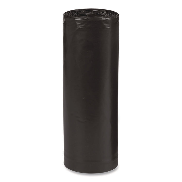 Linear Low Density Recycled Can Liners, 60 gal, 2 mil, 38" x 58", Black, 10 Bags/Roll, 10 Rolls/Carton