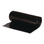Linear Low Density Recycled Can Liners, 60 gal, 1.65 mil, 38" x 58", Black, 10 Bags/Roll, 10 Rolls/Carton