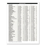 Recycled Undated Assignment Book For Intermediate Grades, 40-Weeks: Eight-Subject Day, Blue Cover, (100) 11 x 8.5 Sheets