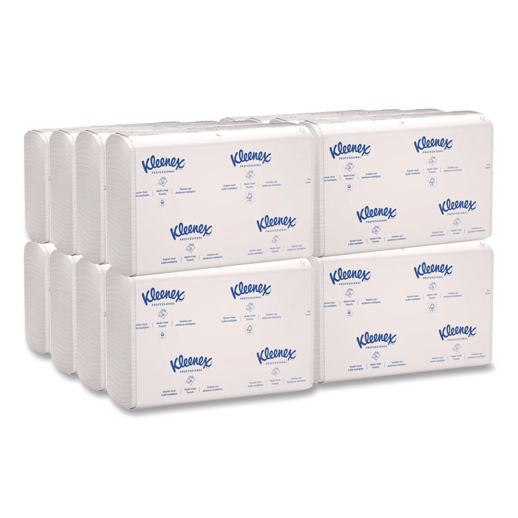 Multi-Fold Paper Towels, 1-Ply, 9.2 x 9.4, White, 150/Pack, 16 Packs/Carton