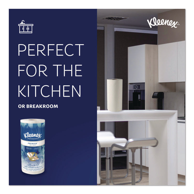 Premiere Kitchen Roll Towels, 1-Ply, 11 x 10.4, White, 70/Roll, 24 Rolls/Carton