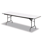 OfficeWorks Commercial Wood-Laminate Folding Table, Rectangular, 72" x 30" x 29", Gray/Charcoal