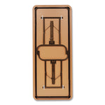 OfficeWorks Commercial Wood-Laminate Folding Table, Rectangular, 60" x 18" x 29", Mahogany Top, Brown Base