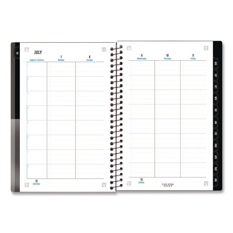 Academic Year Customizable Student Weekly/Monthly Planner, 8.5 x 6.75, 12-Month (July to June): 2025 to 2026