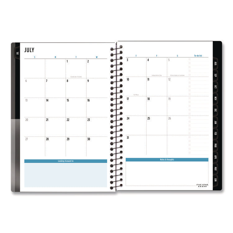 Academic Year Customizable Student Weekly/Monthly Planner, 8.5 x 6.75, 12-Month (July to June): 2025 to 2026