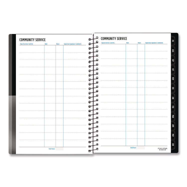 Academic Year Customizable Student Weekly/Monthly Planner, 8.5 x 6.75, 12-Month (July to June): 2025 to 2026