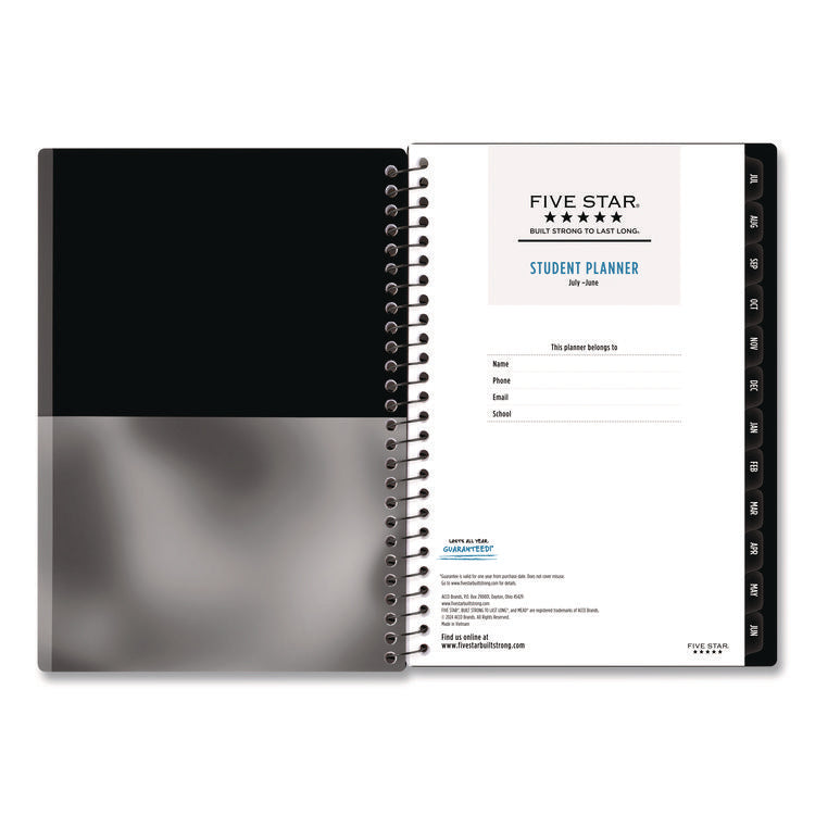 Academic Year Customizable Student Weekly/Monthly Planner, 8.5 x 6.75, 12-Month (July to June): 2025 to 2026