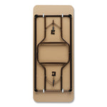 OfficeWorks Classic Wood-Laminate Folding Table, Curved Legs, Rectangular, 60" x 30" x 29", Walnut