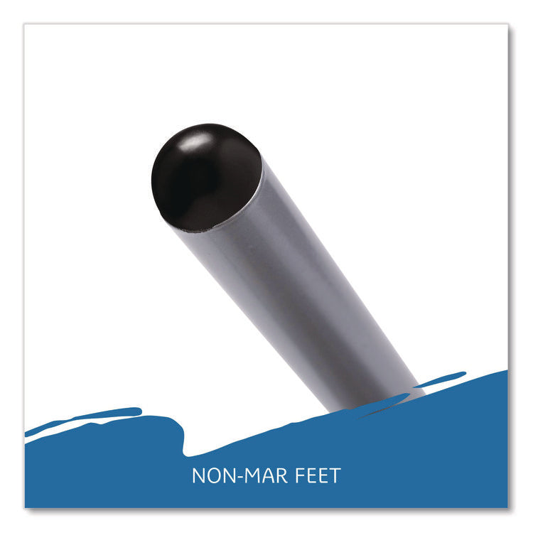 CafeWorks Chair, Supports Up to 225 lb, 18" Seat Height, Graphite Seat/Back, Silver Base, 2/Carton