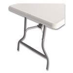 IndestrucTable Industrial Folding Table, Rectangular, 60" x 30" x 29", Platinum