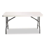 IndestrucTable Industrial Folding Table, Rectangular, 60" x 30" x 29", Platinum