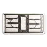 IndestrucTable Industrial Folding Table, Rectangular, 60" x 30" x 29", Platinum