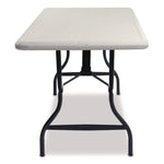 IndestrucTable Industrial Folding Table, Rectangular, 60" x 30" x 29", Platinum
