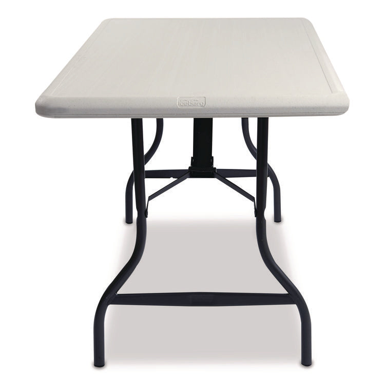 IndestrucTable Industrial Folding Table, Rectangular, 60" x 30" x 29", Platinum