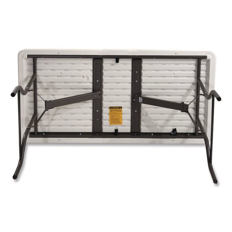 IndestrucTable Industrial Folding Table, Rectangular, 60" x 30" x 29", Platinum