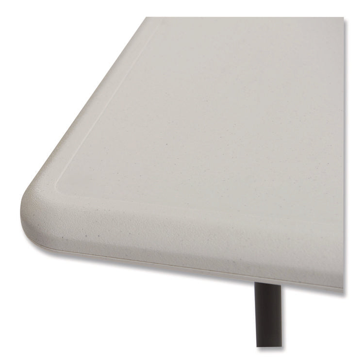 IndestrucTable Industrial Folding Table, Rectangular, 60" x 30" x 29", Platinum