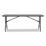 IndestrucTable Industrial Folding Table, Rectangular, 72" x 30" x 29", Charcoal