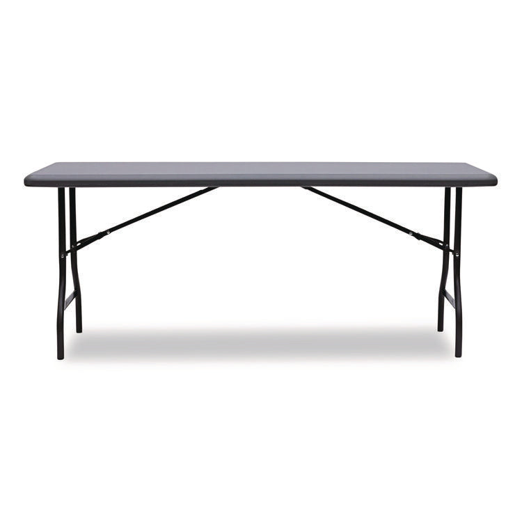 IndestrucTable Industrial Folding Table, Rectangular, 72" x 30" x 29", Charcoal