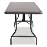 IndestrucTable Industrial Folding Table, Rectangular, 72" x 30" x 29", Charcoal