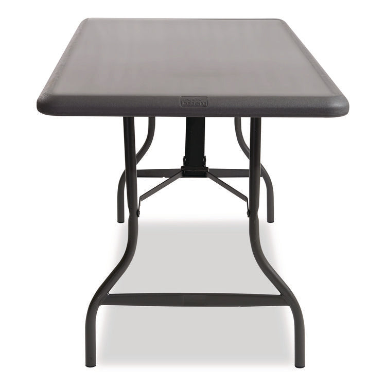 IndestrucTable Industrial Folding Table, Rectangular, 72" x 30" x 29", Charcoal