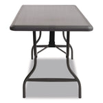 IndestrucTable Industrial Folding Table, Rectangular, 96" x 30" x 29", Charcoal