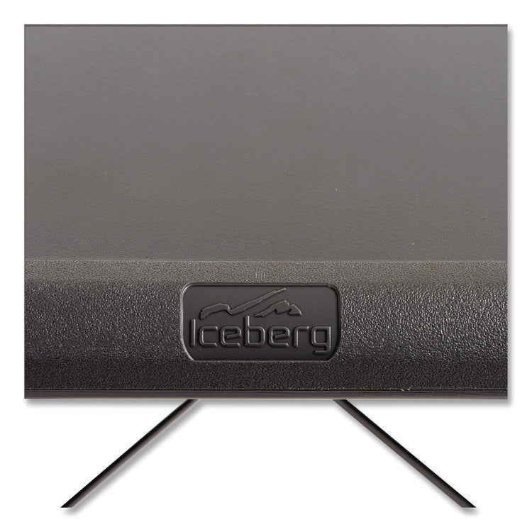 IndestrucTable Industrial Folding Table, Rectangular, 96" x 30" x 29", Charcoal