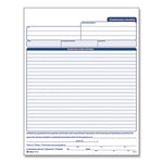 Multipart Contractors Invoice Pad, Three-Part Carbonless, 8.34 x 10.84, 50 Forms Total