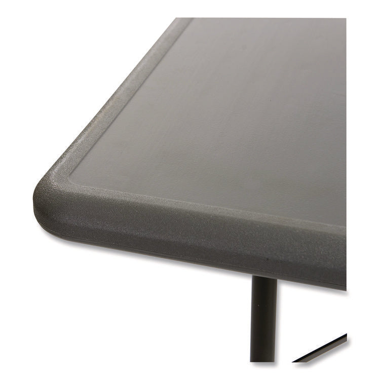 IndestrucTable Industrial Folding Table, Rectangular, 96" x 30" x 29", Charcoal