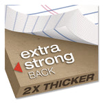 Gold Fibre Writing Pads, Narrow Rule, 50 White 8.5 X 11.75 Sheets, Dozen