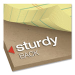 Perforated Writing Pads, Wide/legal Rule, 50 Canary-Yellow 8.5 X 11.75 Sheets, Dozen