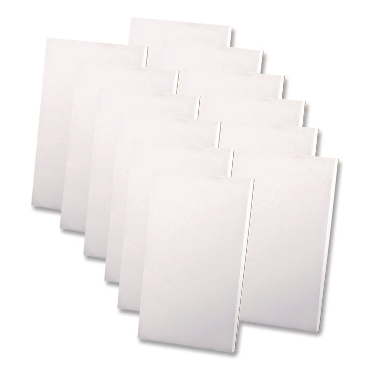 scratch pads, unruled, 3 x 5, white, 100 sheets, dozen