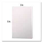 scratch pads, unruled, 3 x 5, white, 100 sheets, dozen