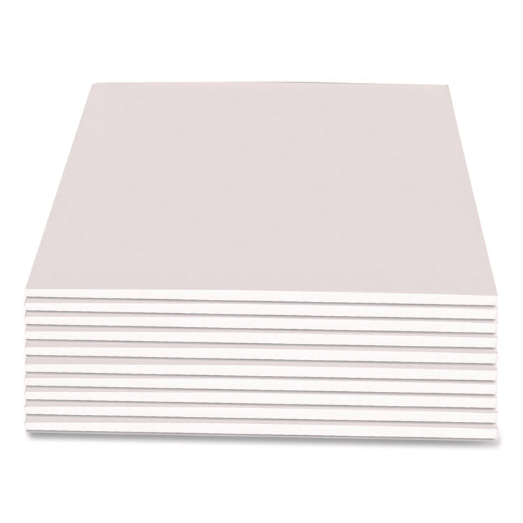 scratch pads, unruled, 3 x 5, white, 100 sheets, dozen