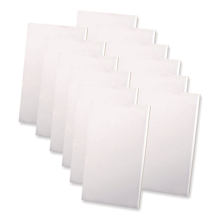 Scratch Pads, Unruled, 4 x 6, White, 100 Sheets, Dozen