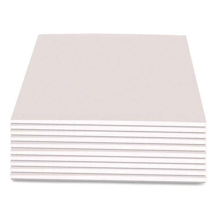 Scratch Pads, Unruled, 4 x 6, White, 100 Sheets, Dozen