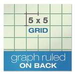 Evidence Engineer's Computation Pad, Cross-Section Quadrille Rule (5 Sq/in, 1 Sq/in), 100 Green-Tint 8.5 X 11 Sheets
