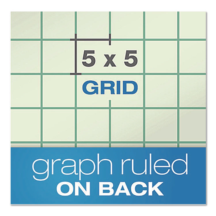Evidence Engineer's Computation Pad, Cross-Section Quadrille Rule (5 Sq/in, 1 Sq/in), 100 Green-Tint 8.5 X 11 Sheets