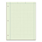 Evidence Engineer's Computation Pad, Cross-Section Quadrille Rule (5 Sq/in, 1 Sq/in), 200 Green-Tint 8.5 X 11 Sheets