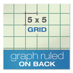 Evidence Engineer's Computation Pad, Cross-Section Quadrille Rule (5 Sq/in, 1 Sq/in), 200 Green-Tint 8.5 X 11 Sheets
