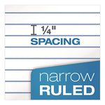 Memo Pads, Narrow Rule, Assorted Cover Colors, 60 White 3 X 5 Sheets, Dozen