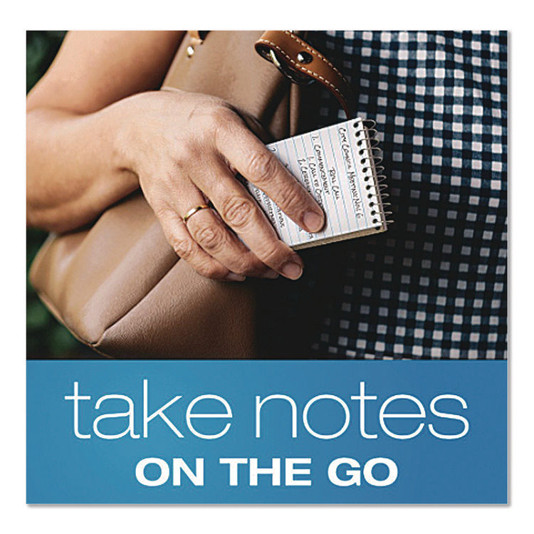 Memo Pads, Narrow Rule, Assorted Cover Colors, 60 White 3 X 5 Sheets, Dozen