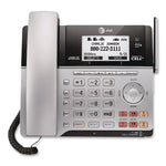 Connect To Cell Tl86103 Two-Line Corded/cordless Phone, Corded Base Station And 1 Additional Handset, Black/silver