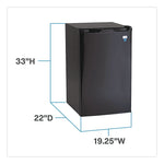 4.4 Cu. Ft. Counter Height Refrigerator, Black