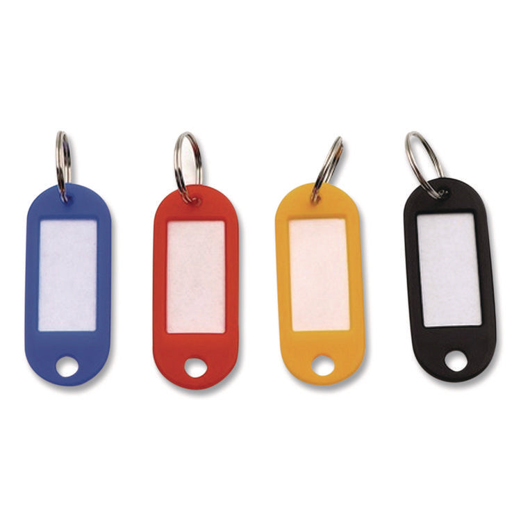 Key Tags Label Window, 0.88 X 0.19 X 2, Assorted, 20/pack