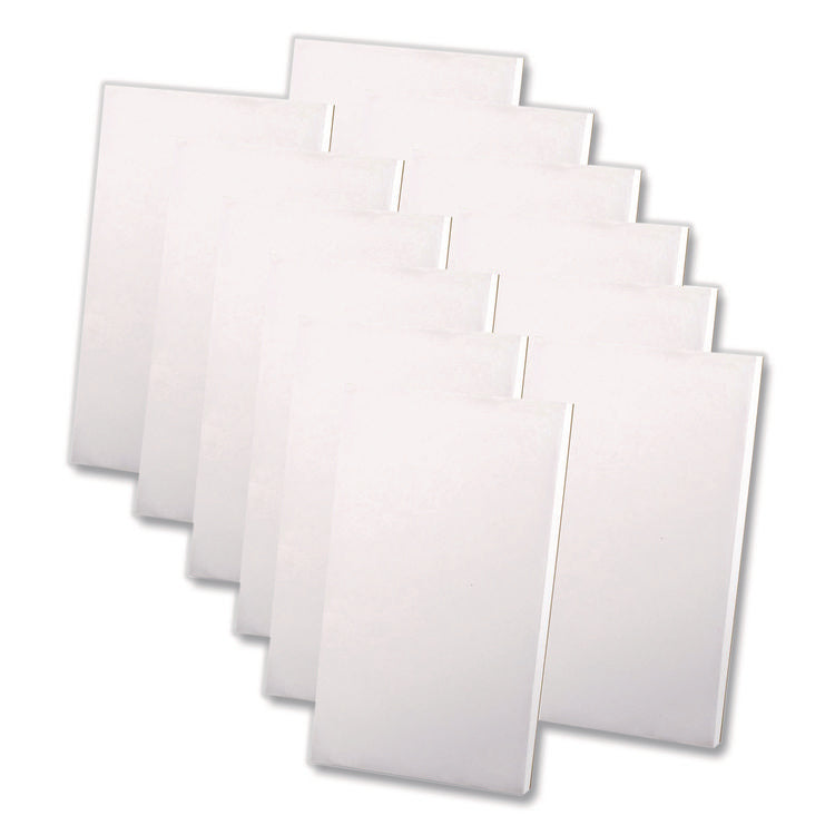 Scratch Pads, Unruled, 3 x 5, White, 100 Sheets, 12/Pack